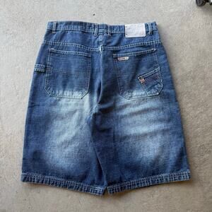 Y2K Brooklyn Express Faded Wash Mens Jorts 36 x 13